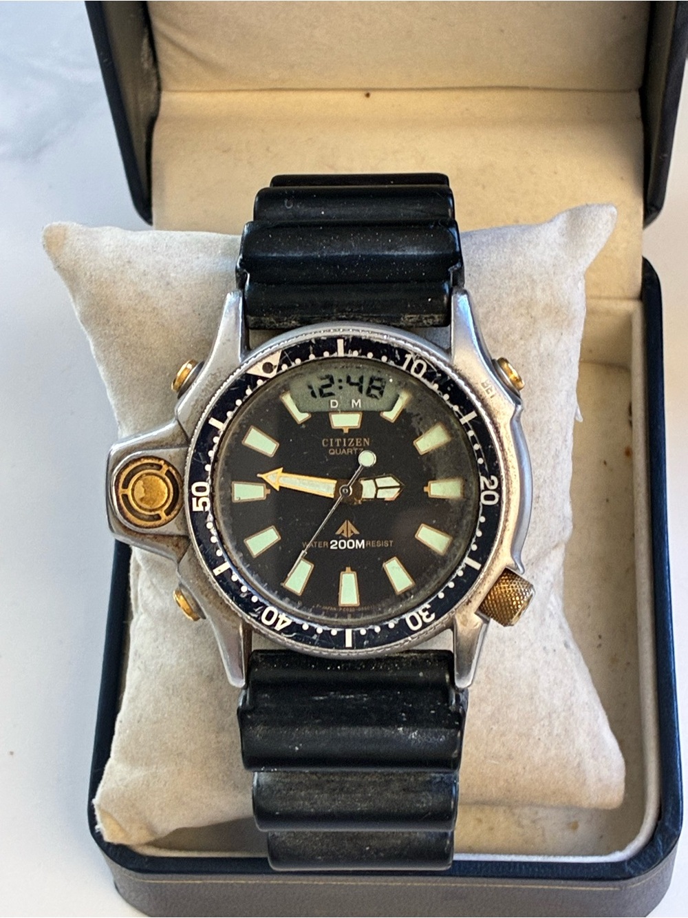 Vintage C023-088069 Citizen Promaster Aqualand 200M WR Men's Watch New Batteries